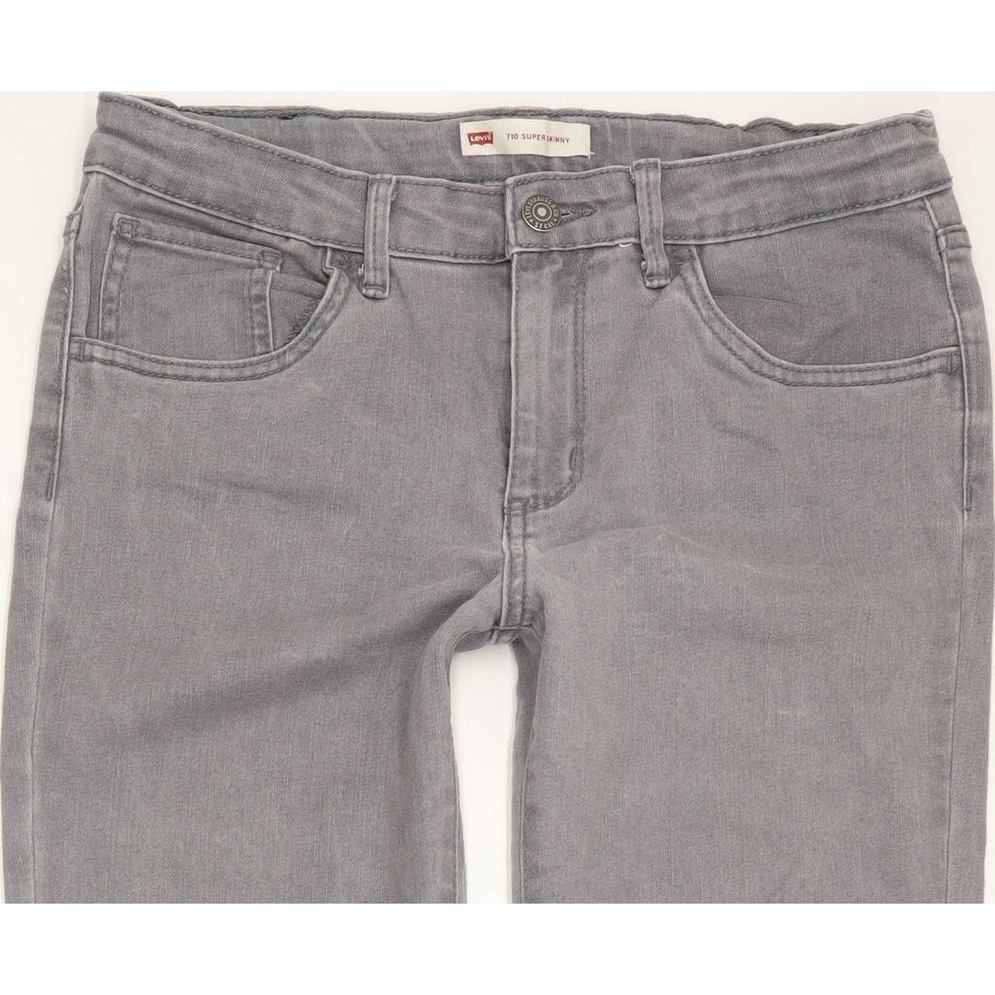 Levi's Kids 710 Super Grey Skinny Regular Stretch Jeans W27 L31