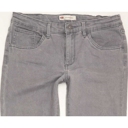 Levi's Kids 710 Super Grey Skinny Regular Stretch Jeans W27 L31