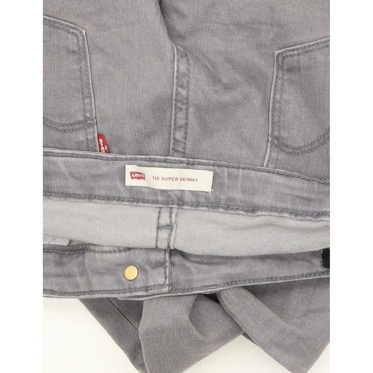 Levi's Kids 710 Super Grey Skinny Regular Stretch Jeans W27 L31