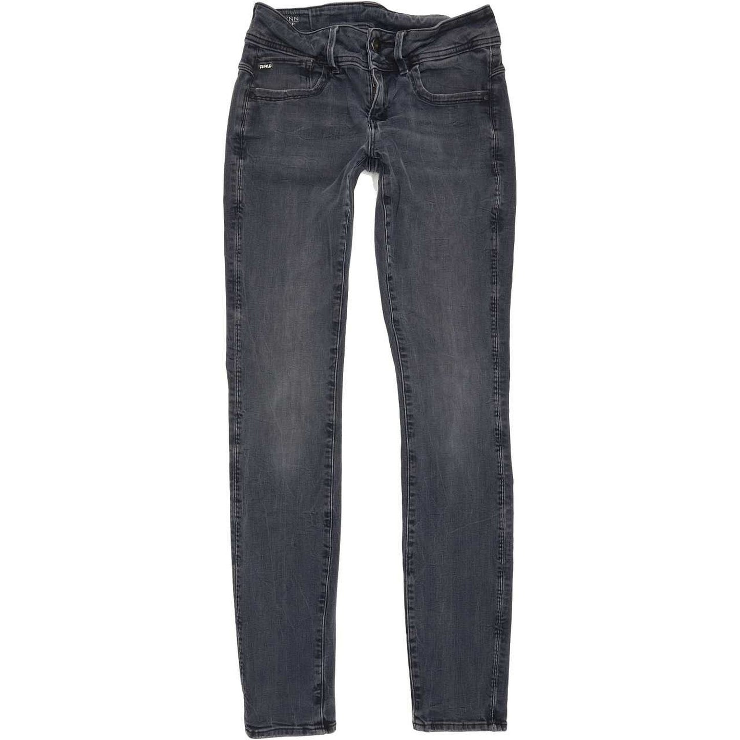 G-Star Lynn Mid Women Blue Skinny Slim Stretch Jeans W29 L32
