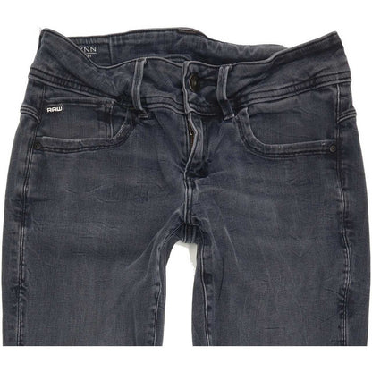 G-Star Lynn Mid Women Blue Skinny Slim Stretch Jeans W29 L32