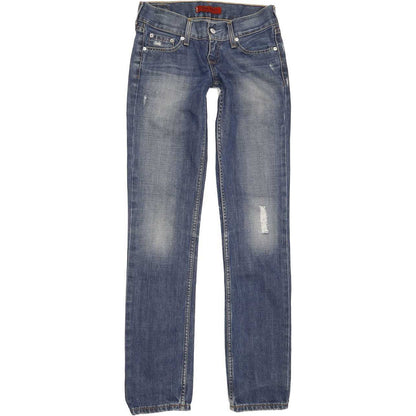 Levi's Patty Anne Women Blue Straight Slim Jeans W26 L33