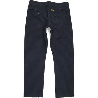 G-Star Men Blue Straight Slim Chino Trousers W31 L30