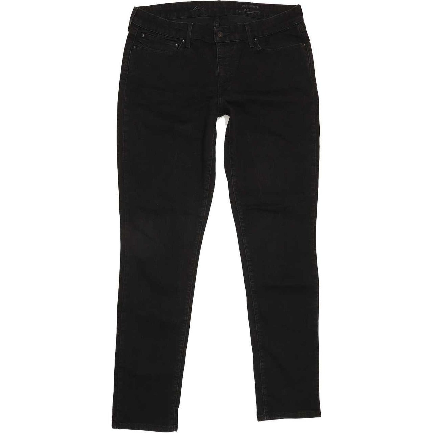 Levi's Demi Curve Women Black Skinny Regular Jeans W32 L32