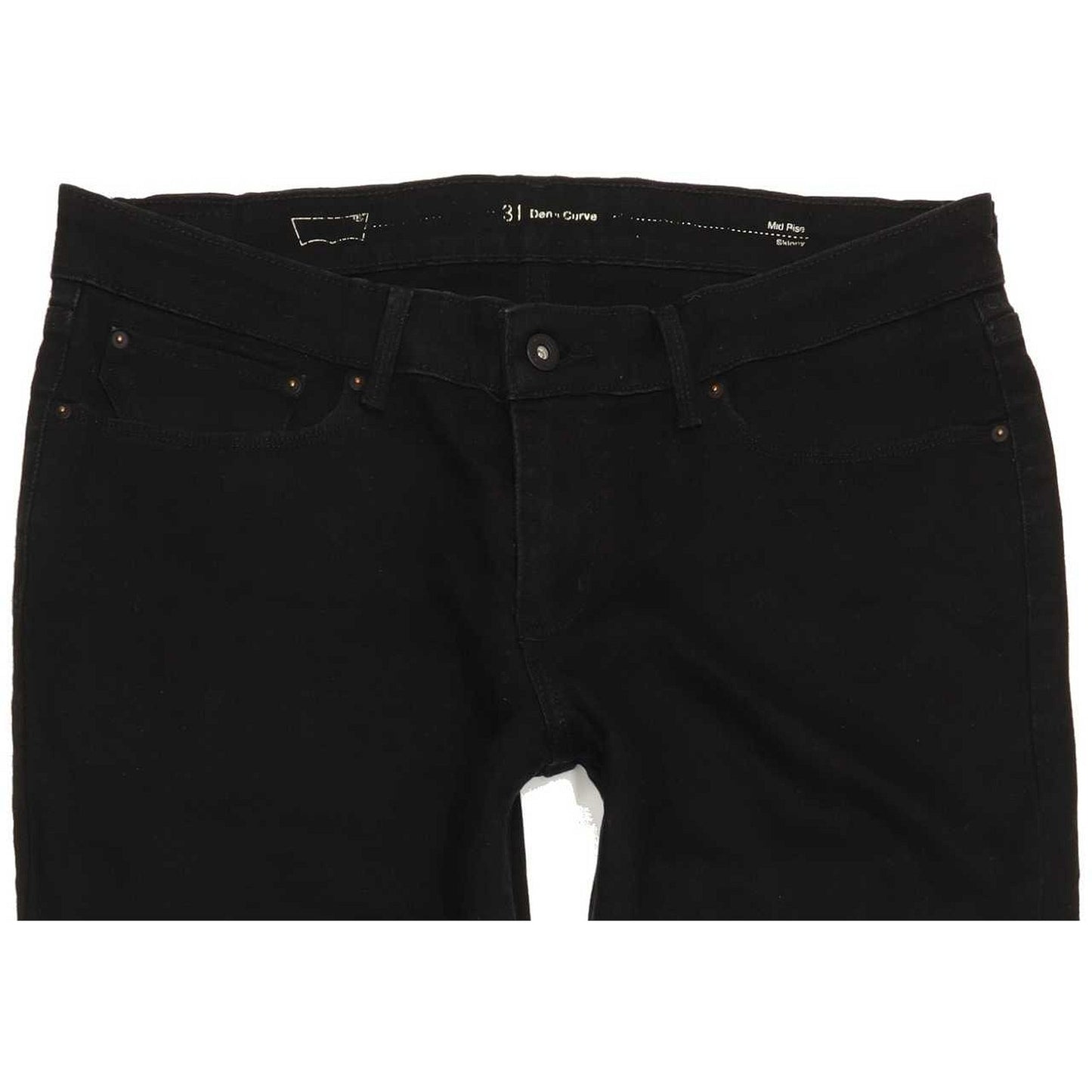 Levi's Demi Curve Women Black Skinny Slim Jeans W31 L27