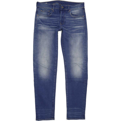 G-Star 3301 Men Blue Straight Slim Stretch Jeans W31 L33
