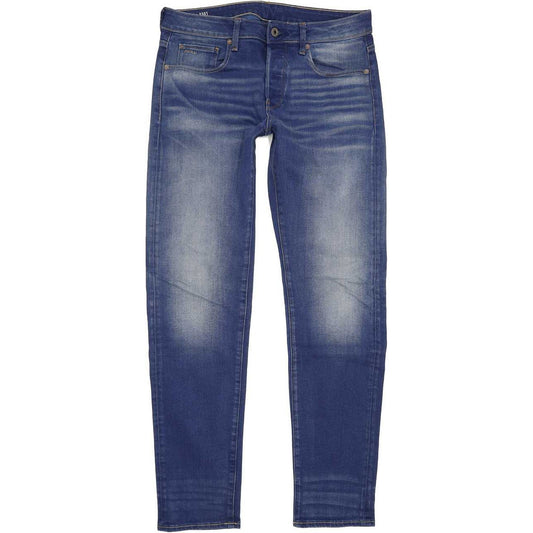 G-Star 3301 Men Blue Straight Slim Stretch Jeans W31 L33