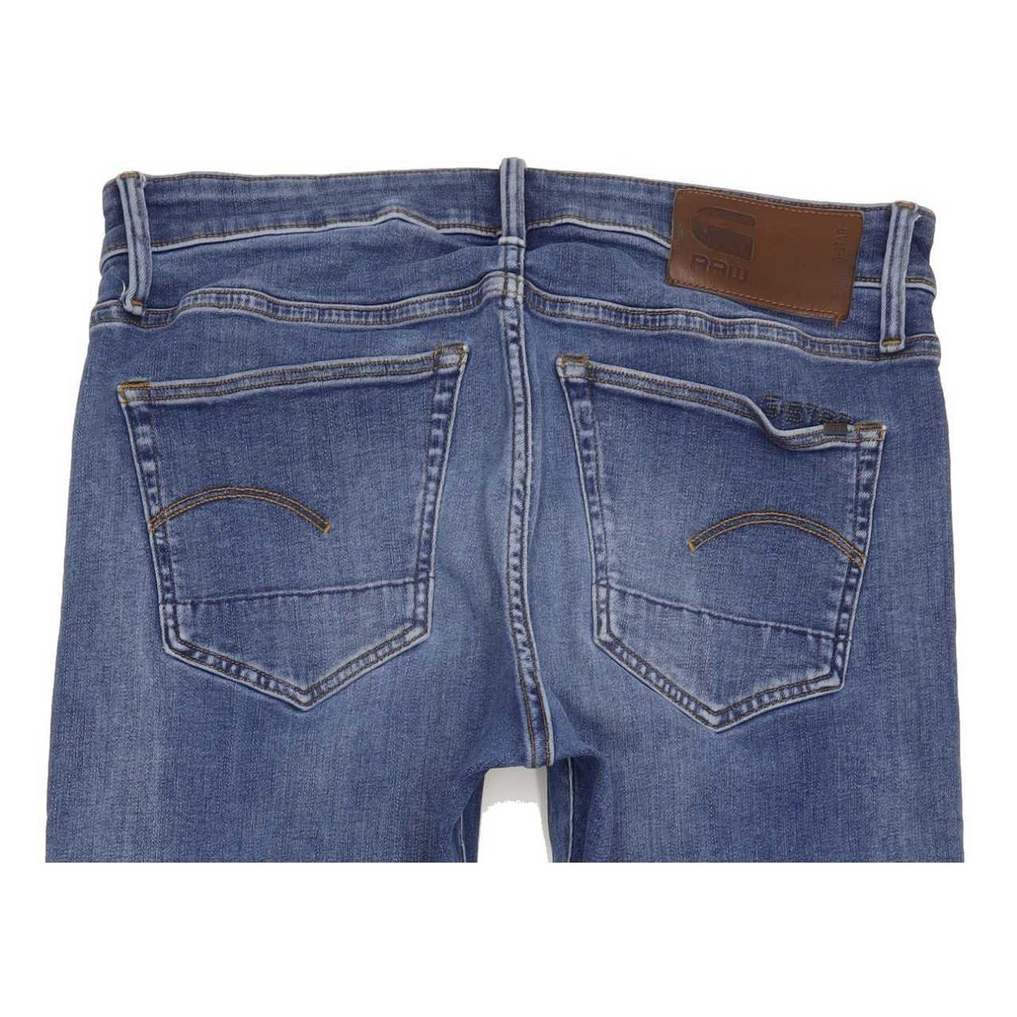G-Star 3301 Men Blue Straight Slim Stretch Jeans W32 L31