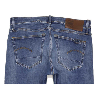 G-Star 3301 Men Blue Straight Slim Stretch Jeans W32 L31