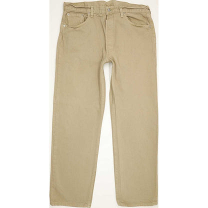 Levi's 501 Made in USA Men Beige Straight Regular Jeans W38 L30