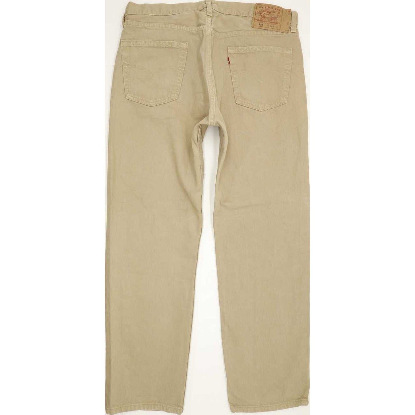 Levi's 501 Made in USA Men Beige Straight Regular Jeans W38 L30