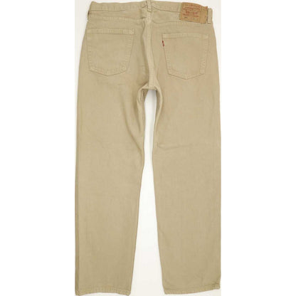 Levi's 501 Made in USA Men Beige Straight Regular Jeans W38 L30