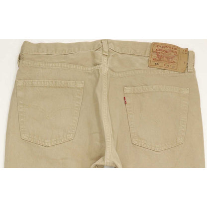 Levi's 501 Made in USA Men Beige Straight Regular Jeans W38 L30