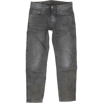 G-Star 3301 Men Grey Straight Slim Stretch Jeans W30 L29