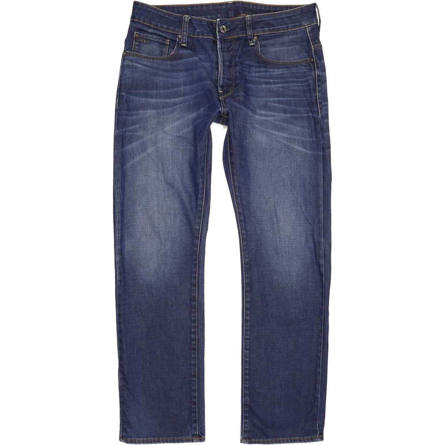 G-Star 3301 Men Blue Straight Regular Jeans W33 L31