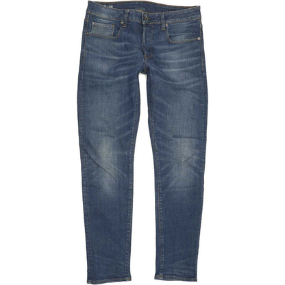 G-Star 3301 Men Blue Straight Slim Stretch Jeans W31 L32