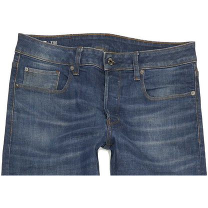 G-Star 3301 Men Blue Straight Slim Stretch Jeans W31 L32