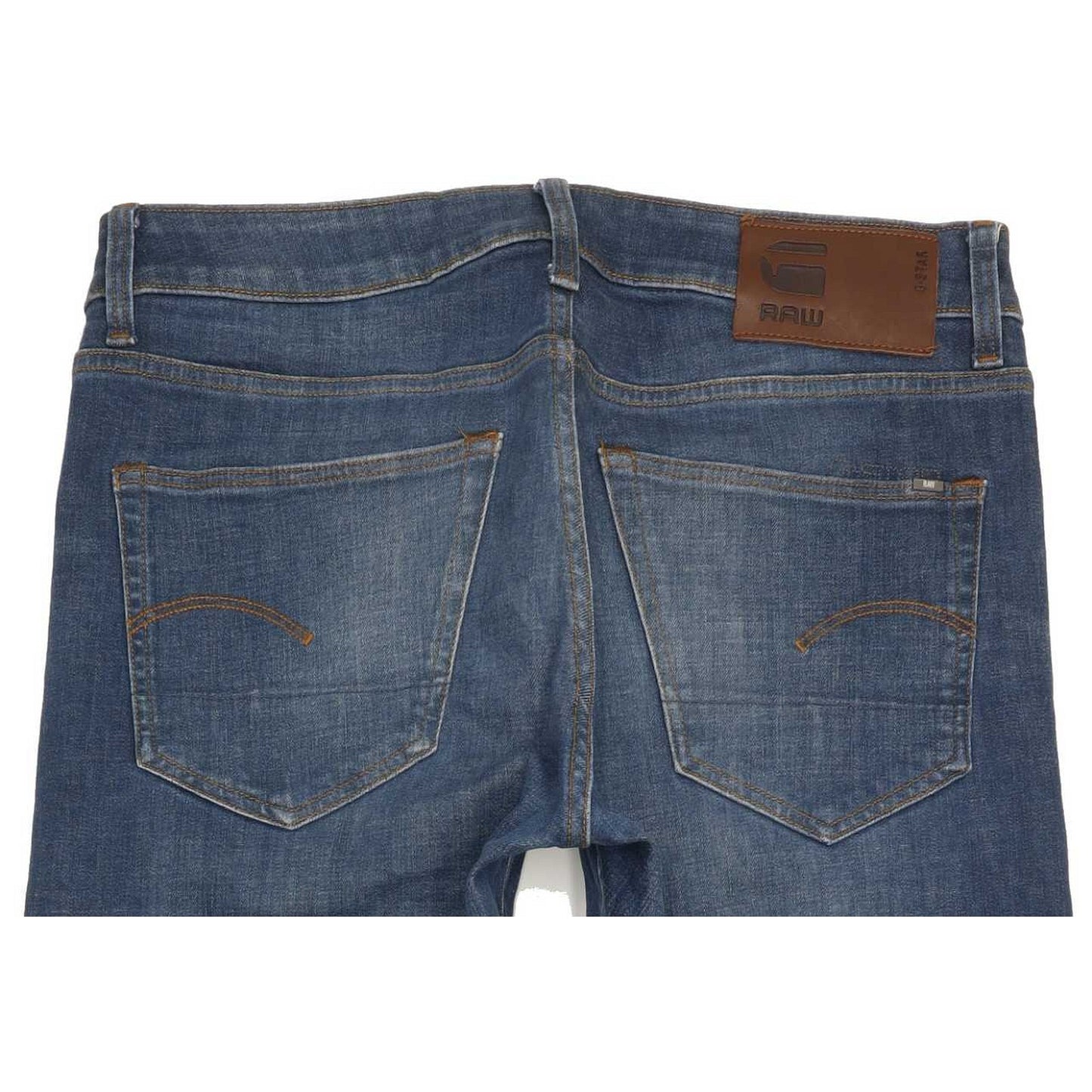 G-Star 3301 Men Blue Straight Slim Stretch Jeans W31 L32