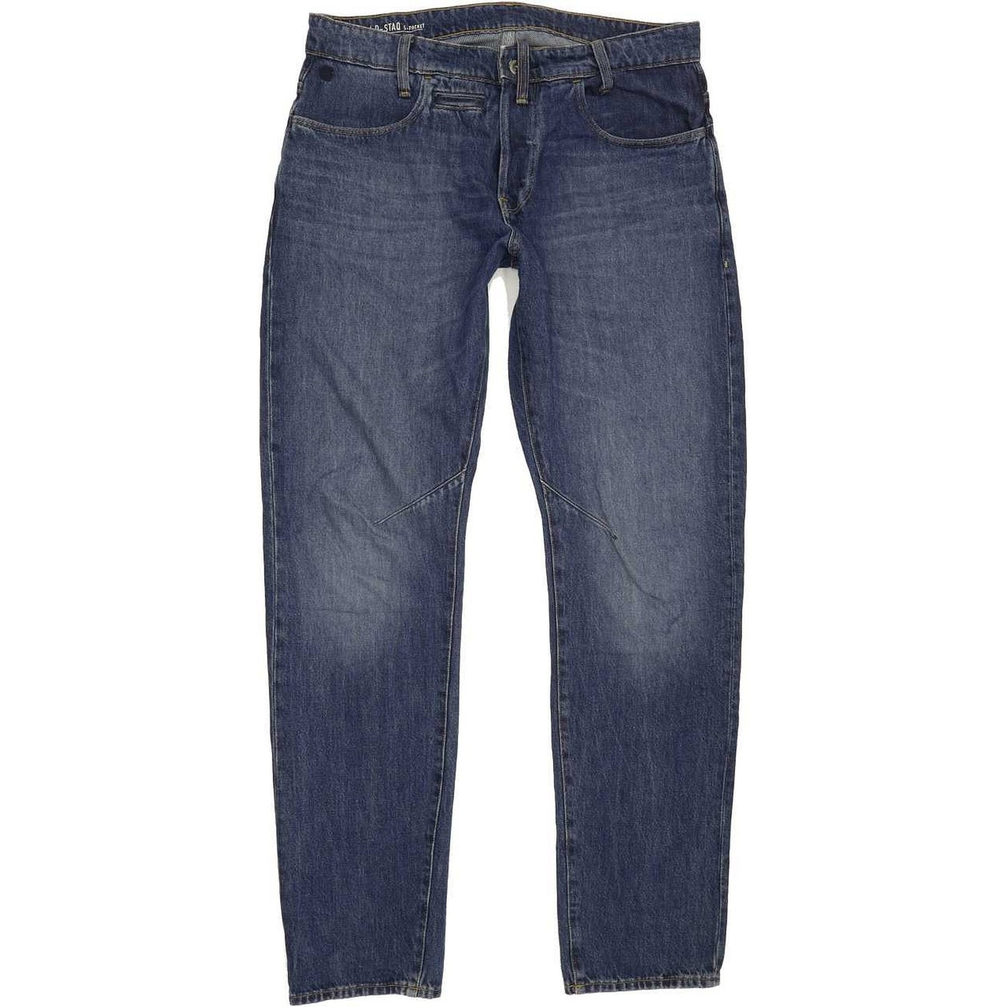 G-Star D-Staq 5PKT Men Blue Tapered Regular Jeans W33 L32