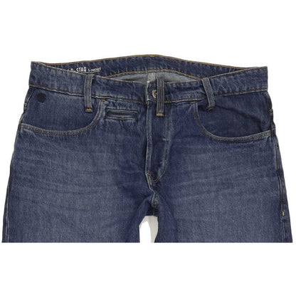 G-Star D-Staq 5PKT Men Blue Tapered Regular Jeans W33 L32