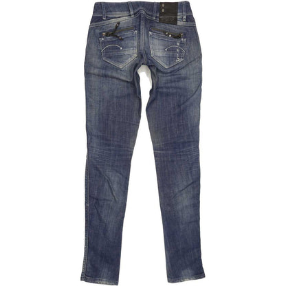 G-Star Fender Women Blue Skinny Slim Stretch Jeans W26 L34