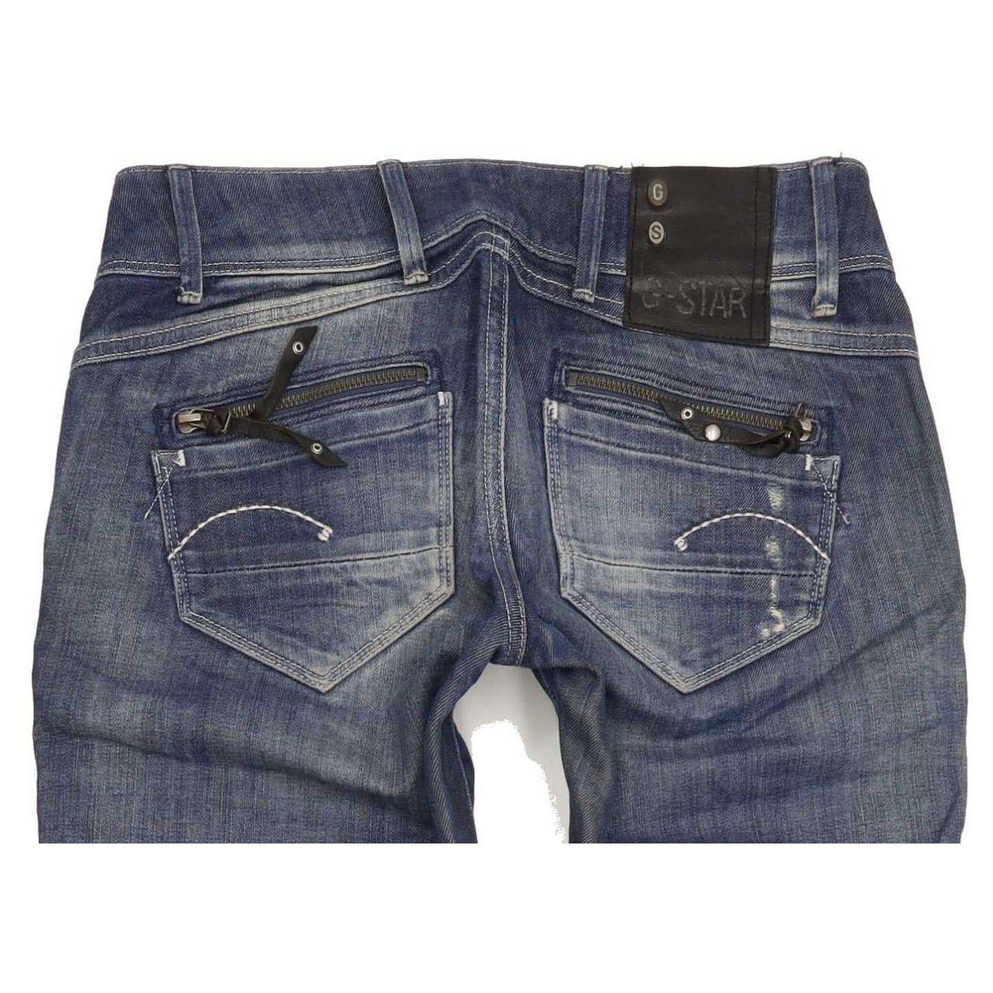 G-Star Fender Women Blue Skinny Slim Stretch Jeans W26 L34