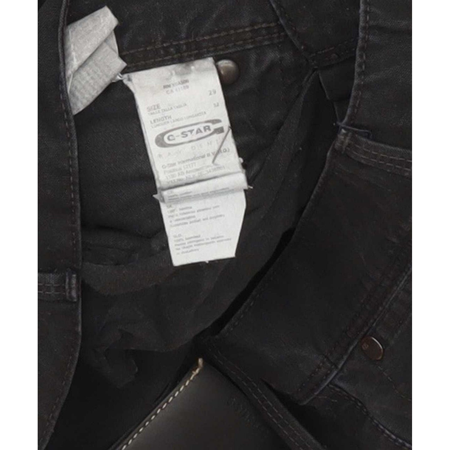 G-Star Jack East Embro Men Black Straight Regular Jeans W29 L31