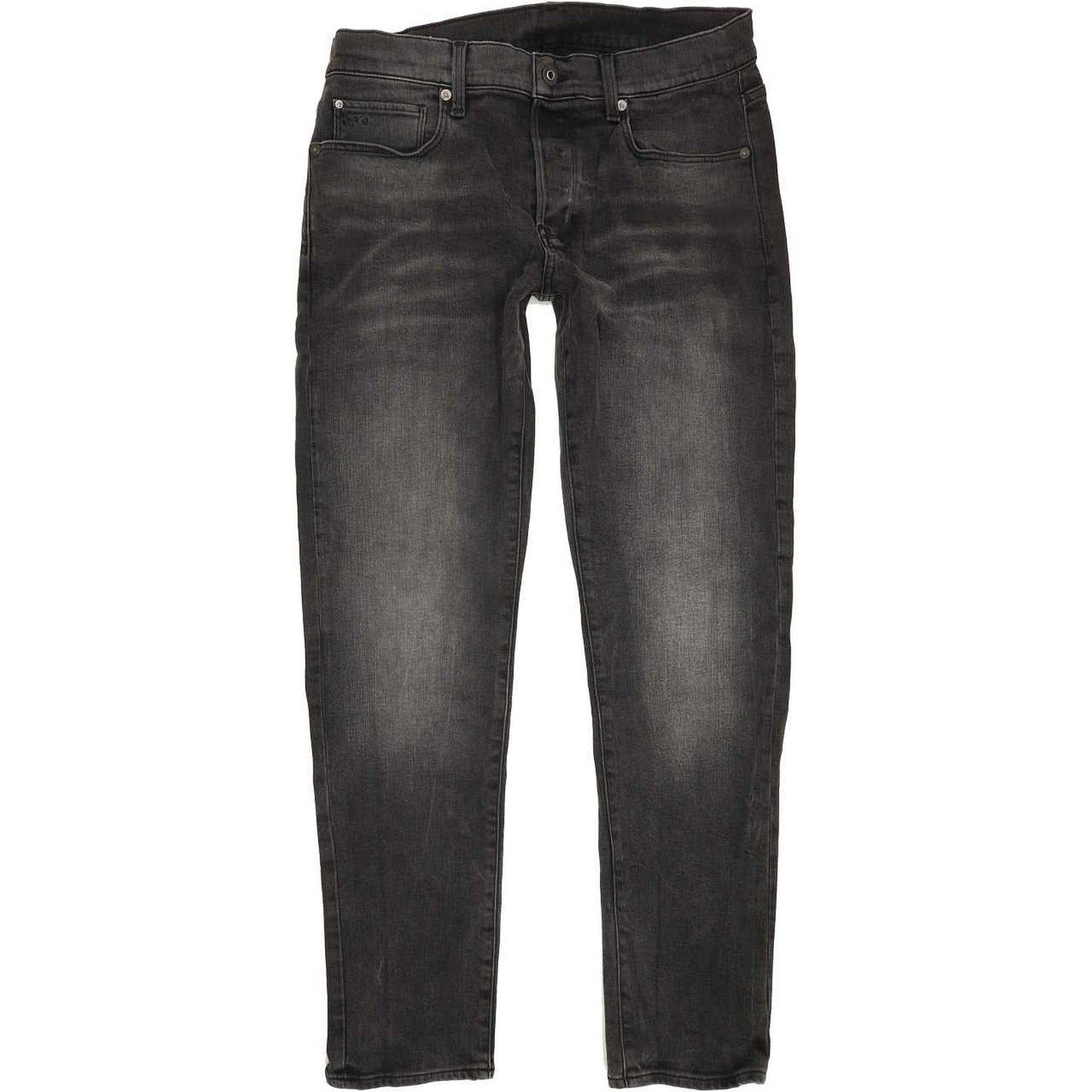 G-Star 3301 Men Charcoal Straight Slim Jeans W32 L31