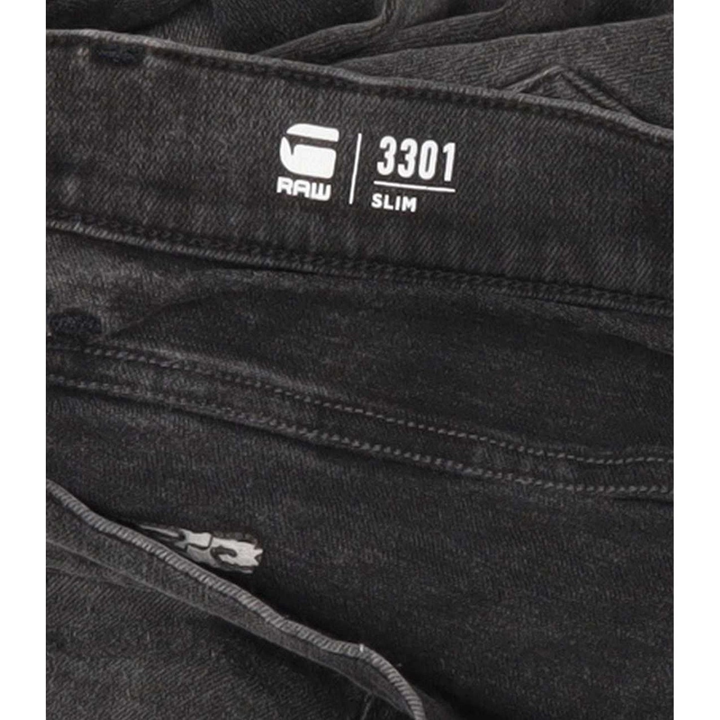 G-Star 3301 Men Charcoal Straight Slim Jeans W32 L31