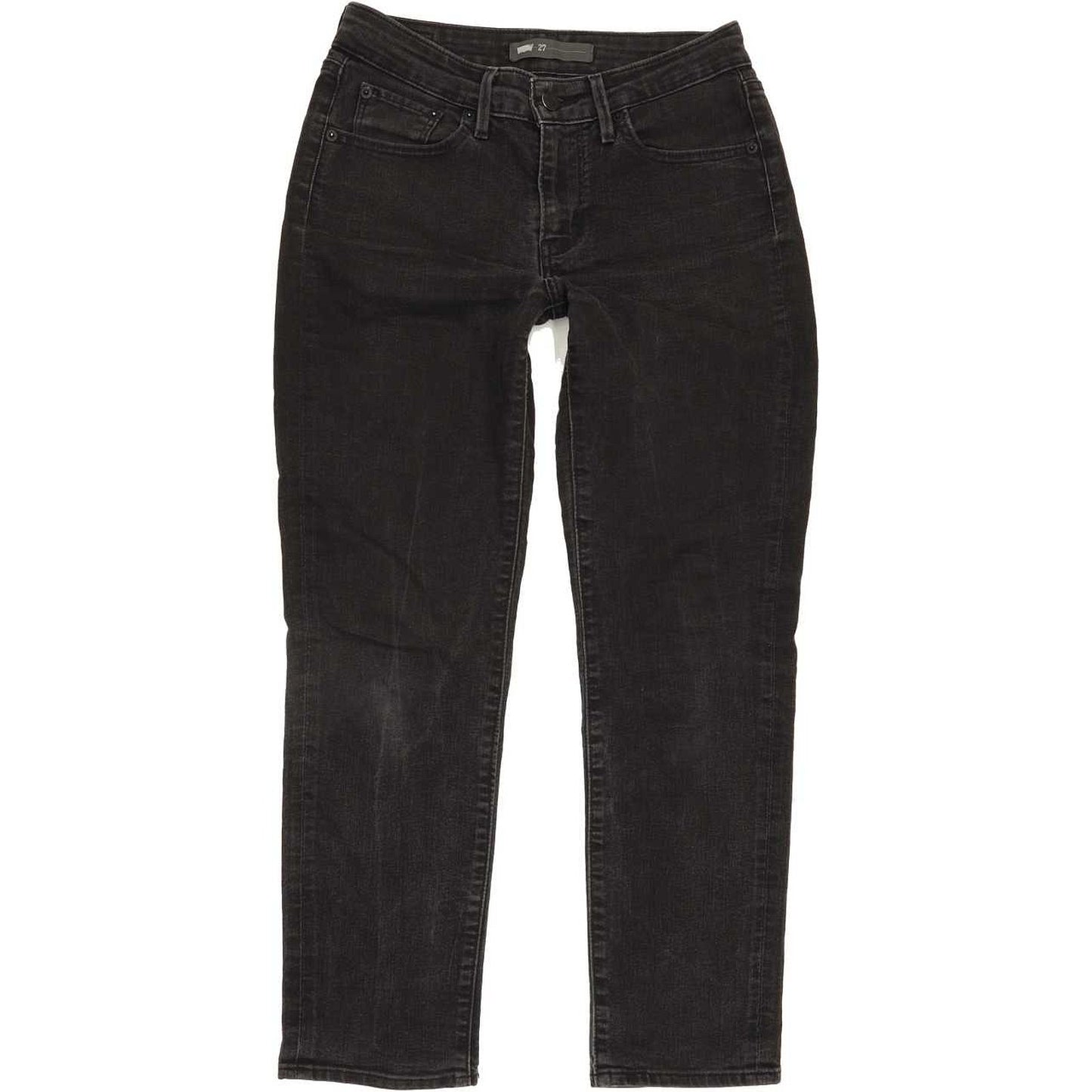 Levi's Men Black Straight Regular Stretch Jeans W27 L26