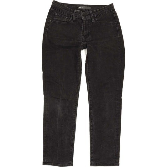 Levi's Men Black Straight Regular Stretch Jeans W27 L26