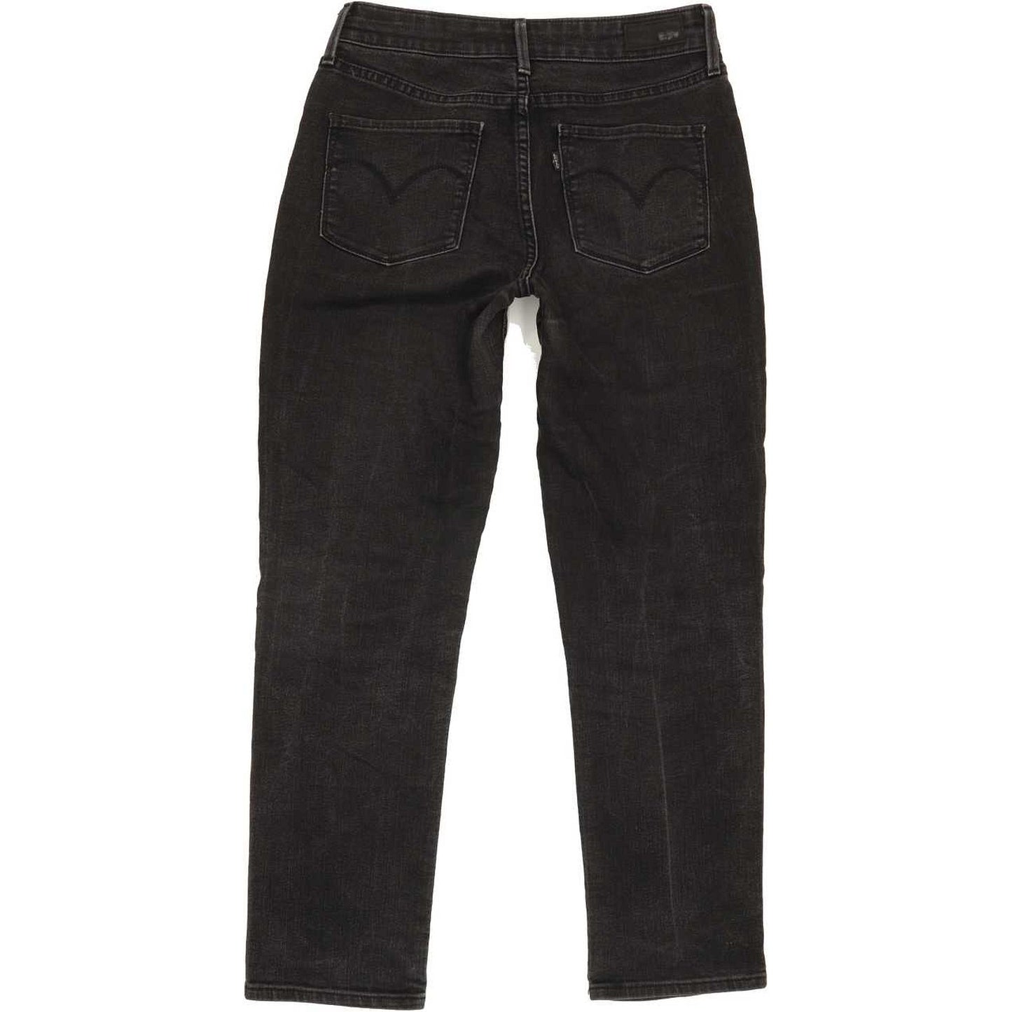 Levi's Men Black Straight Regular Stretch Jeans W27 L26