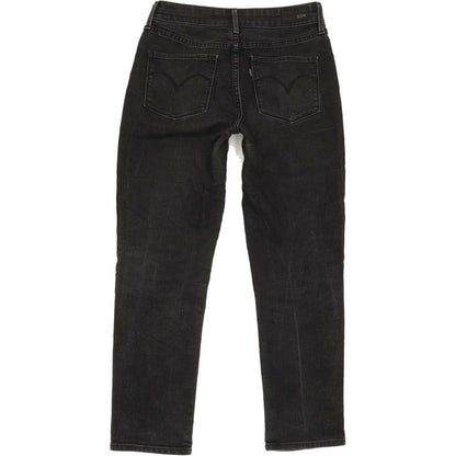 Levi's Men Black Straight Regular Stretch Jeans W27 L26