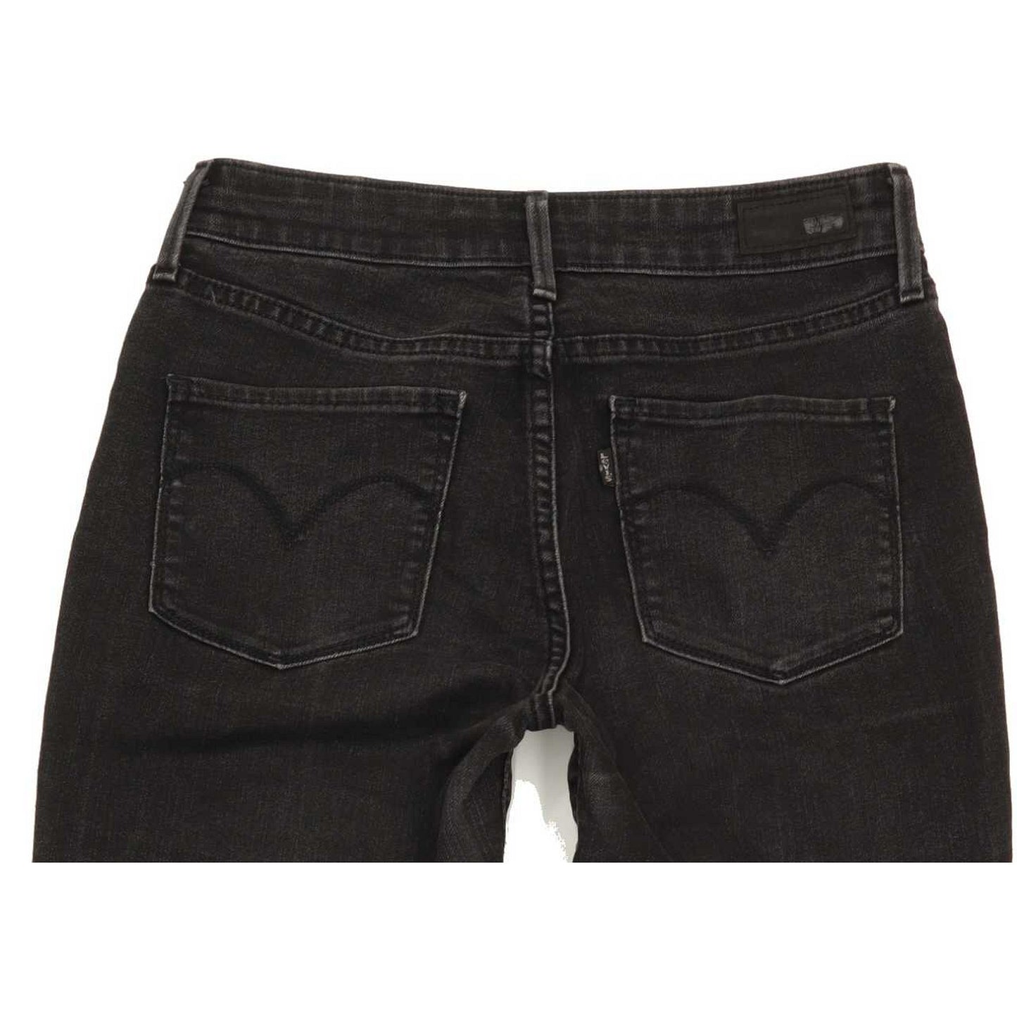 Levi's Men Black Straight Regular Stretch Jeans W27 L26