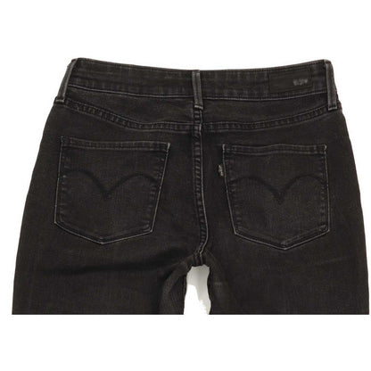 Levi's Men Black Straight Regular Stretch Jeans W27 L26