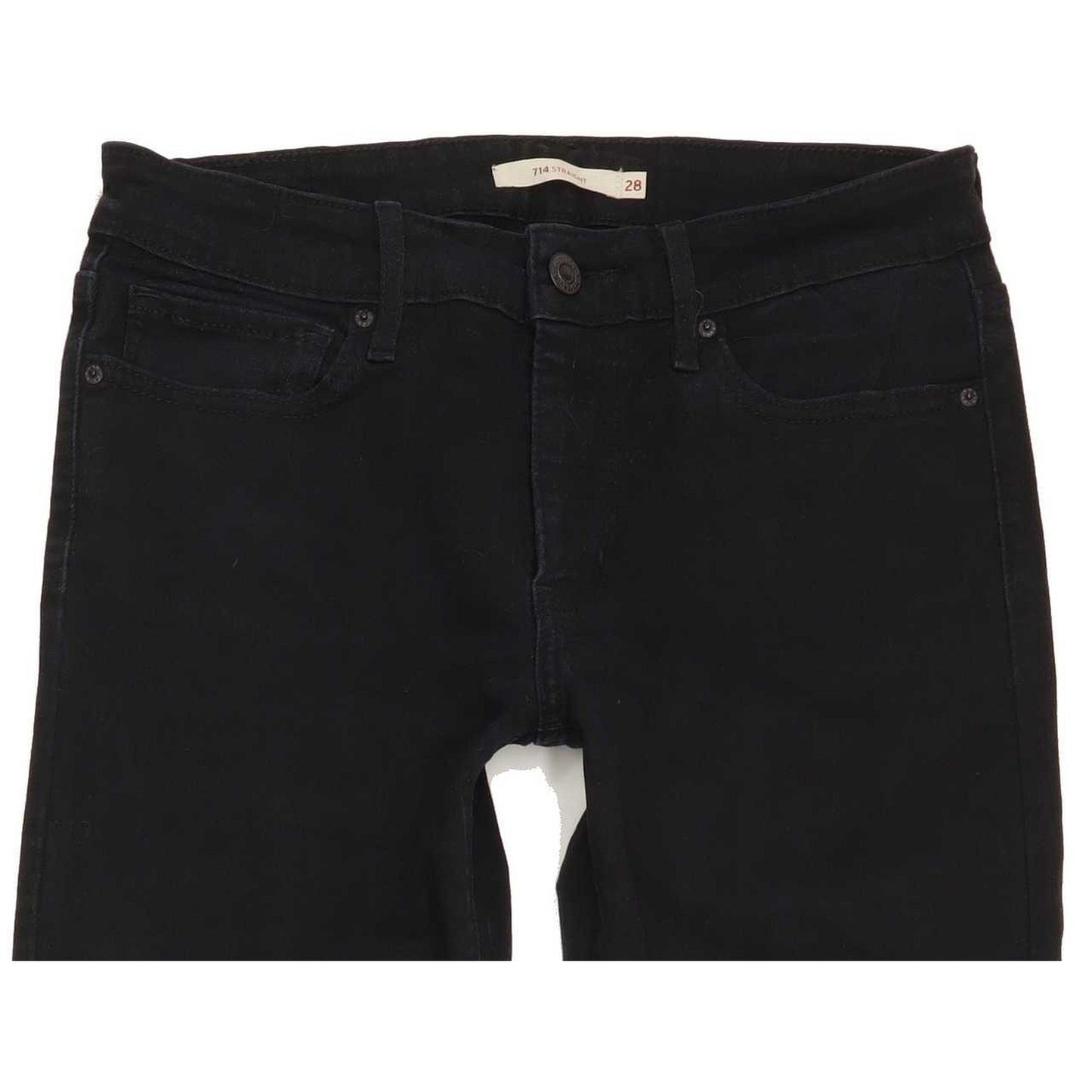 Levi's 714 Men Black Straight Regular Jeans W28 L32