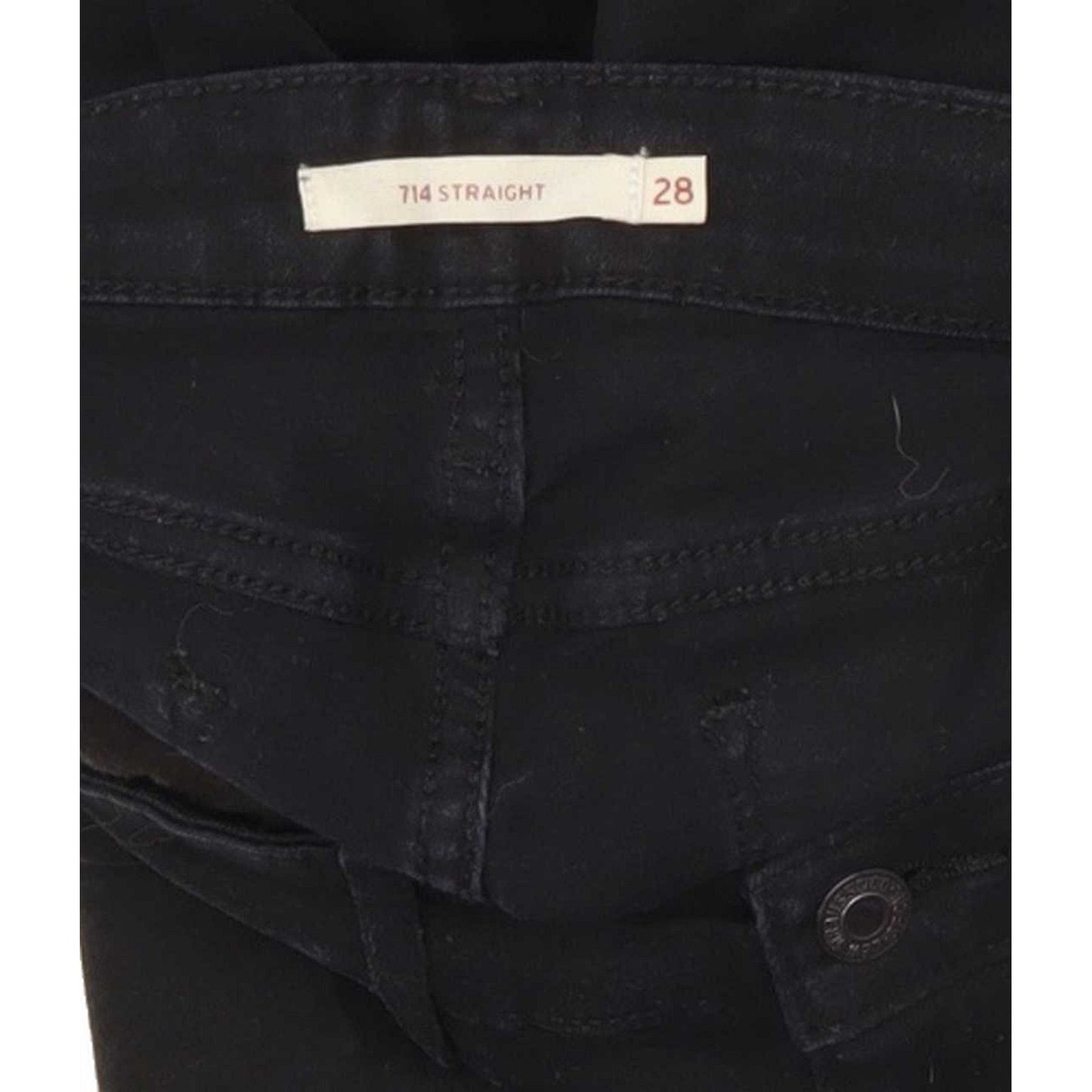 Levi's 714 Men Black Straight Regular Jeans W28 L32