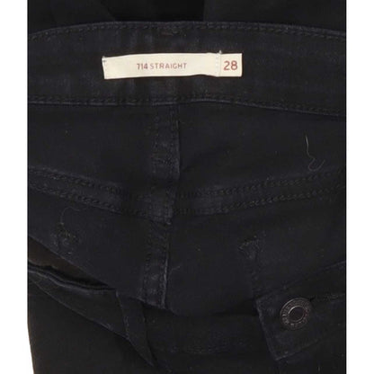Levi's 714 Men Black Straight Regular Jeans W28 L32