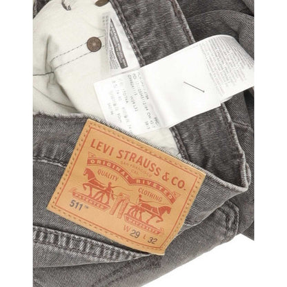 Levi's 511 Men Grey Straight Slim Stretch Jeans W29 L32