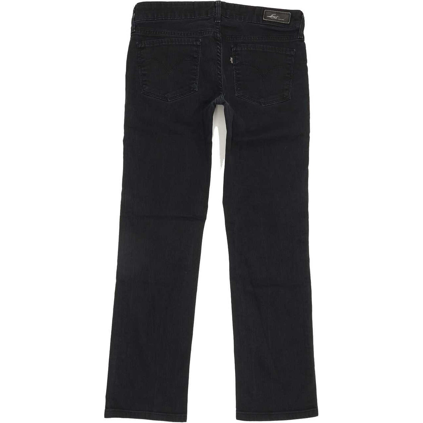 Levi's Slight Curve Women Black Straight Slim Stretch Jeans W28 L28