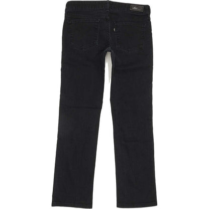 Levi's Slight Curve Women Black Straight Slim Stretch Jeans W28 L28
