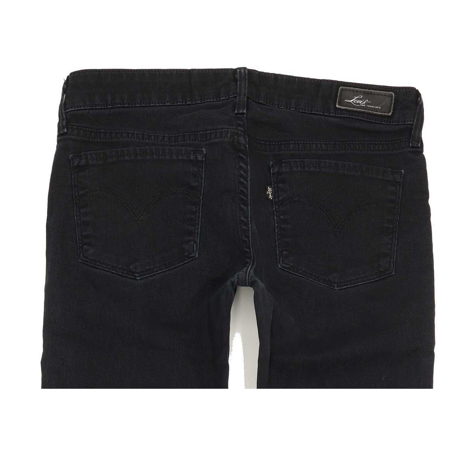 Levi's Slight Curve Women Black Straight Slim Stretch Jeans W28 L28
