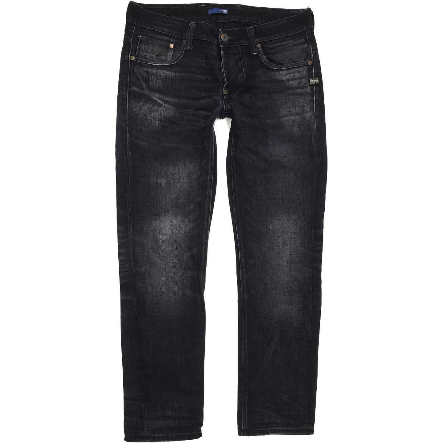 G-Star Attacc Low Men Blue Straight Slim Jeans W31 L30