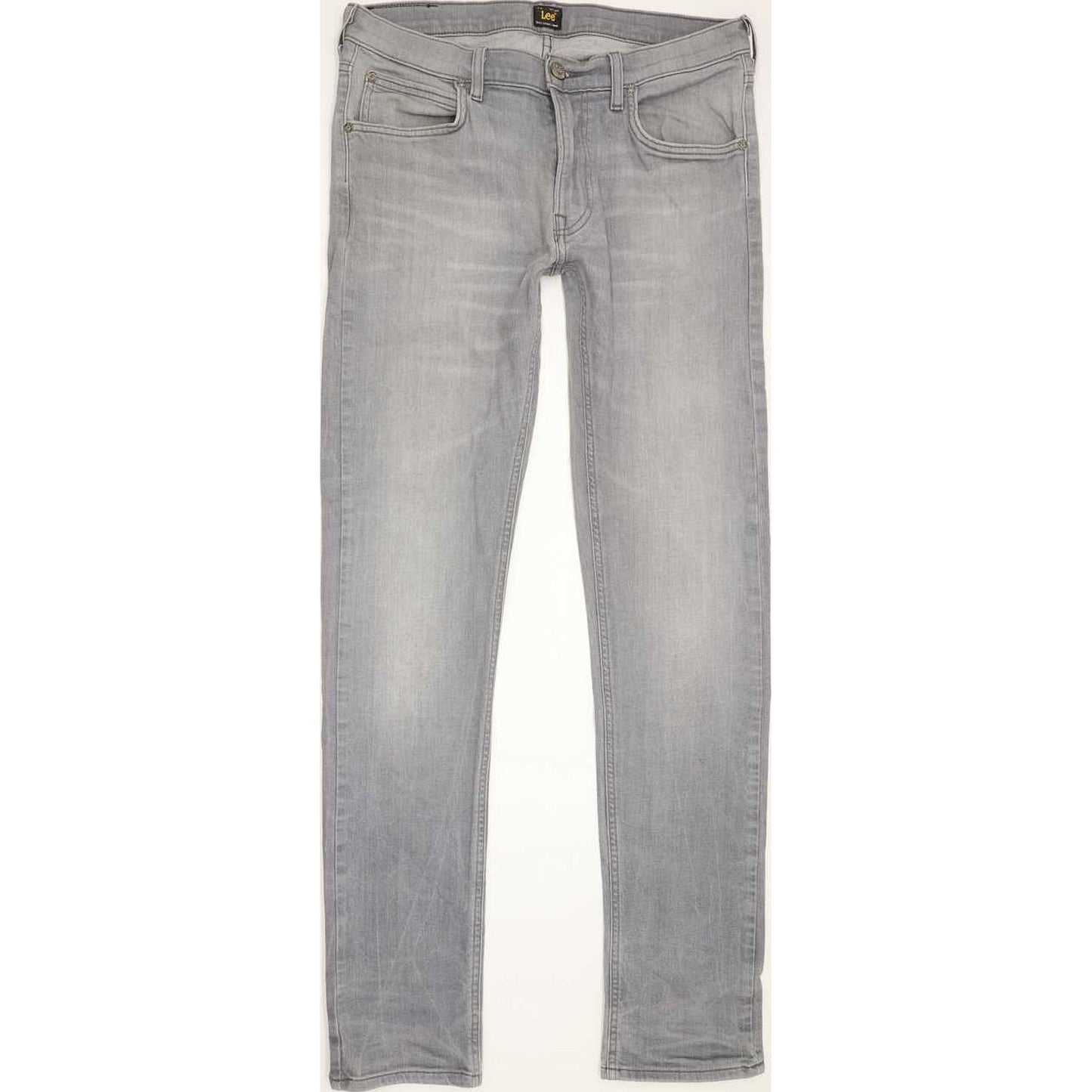 Lee Luke Men Grey Skinny Slim Stretch Jeans W32 L33