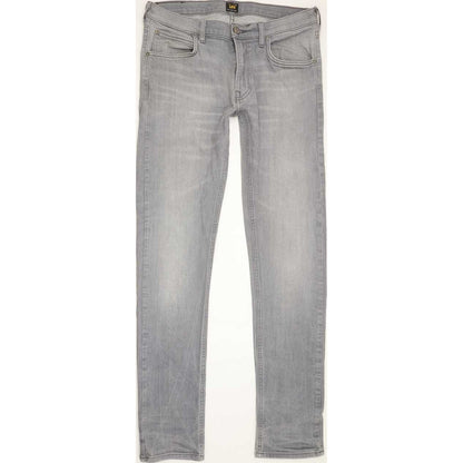 Lee Luke Men Grey Skinny Slim Stretch Jeans W32 L33