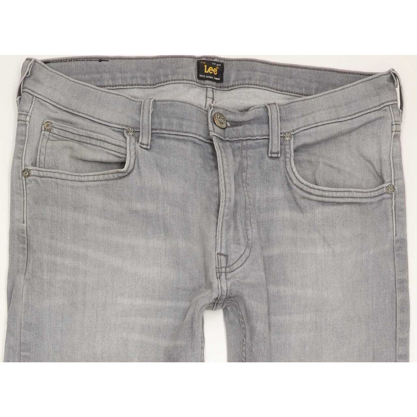 Lee Luke Men Grey Skinny Slim Stretch Jeans W32 L33