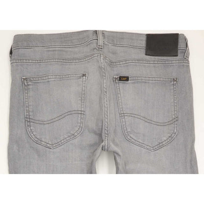 Lee Luke Men Grey Skinny Slim Stretch Jeans W32 L33