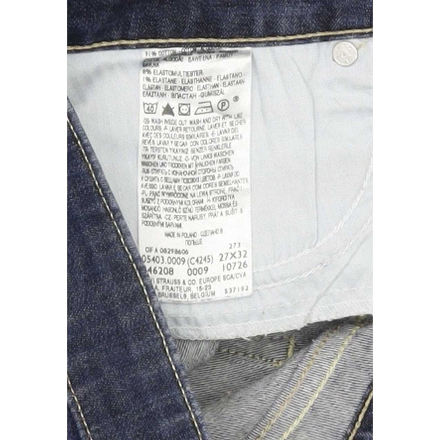 Levi's Slight Curve Women Blue Skinny Slim Stretch Jeans W27 L30