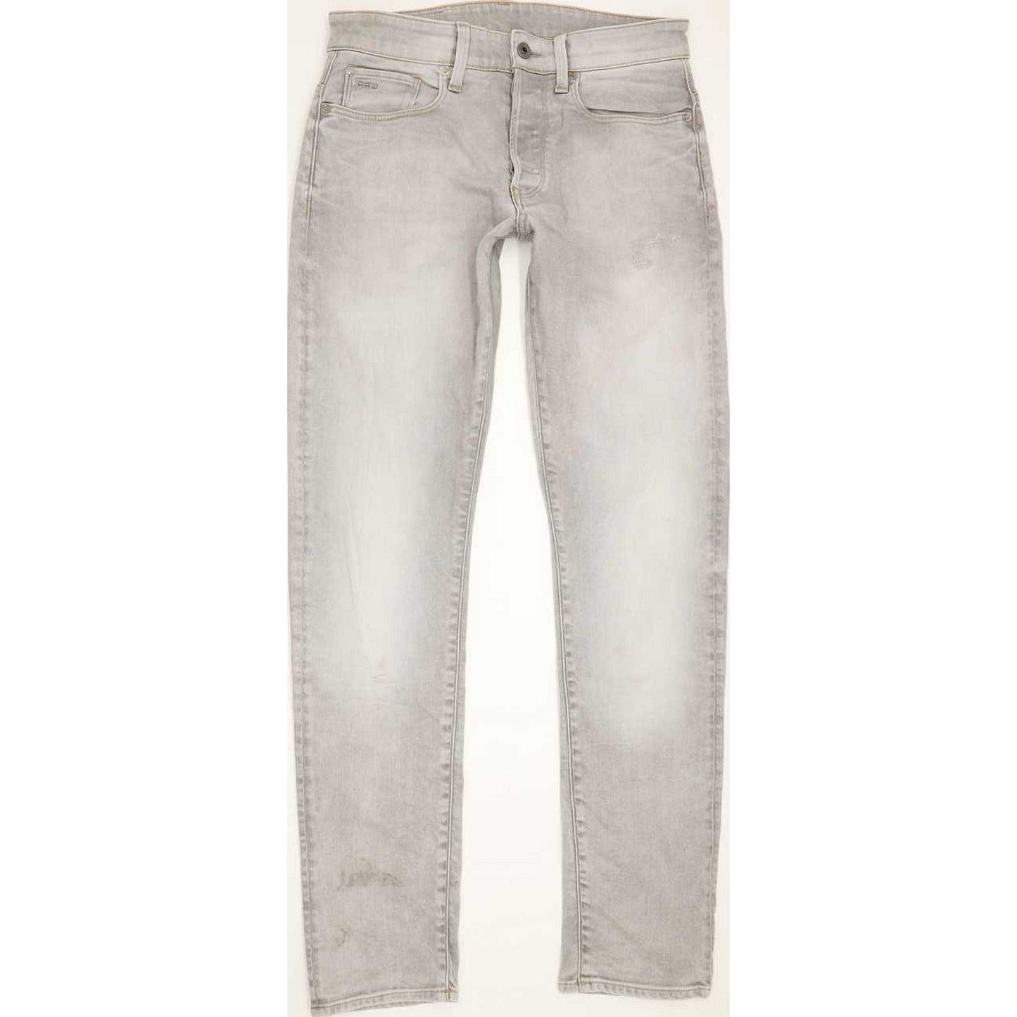 G-Star 3301 Men Grey Tapered Slim Stretch Jeans W30 L33