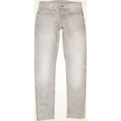 G-Star 3301 Men Grey Tapered Slim Stretch Jeans W30 L33